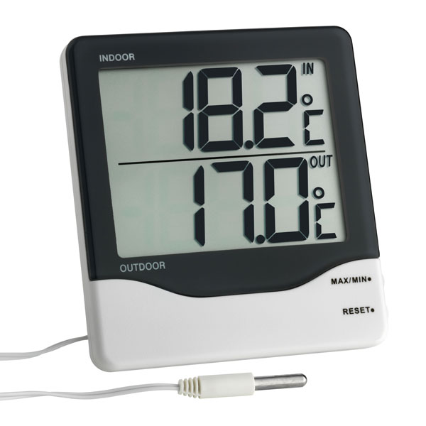Digitales Thermometer Innen Hygrometer Digital Thermo-hygrometer Mit  Magnet, Aufzeichnungen Zimmerthermometer, Inkl. Batterie, Wei